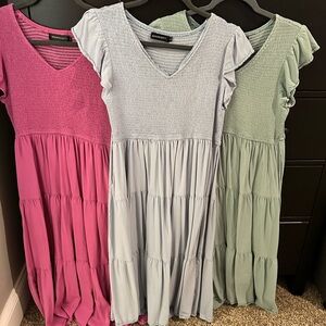 Merokeety set of 3 midi dresses